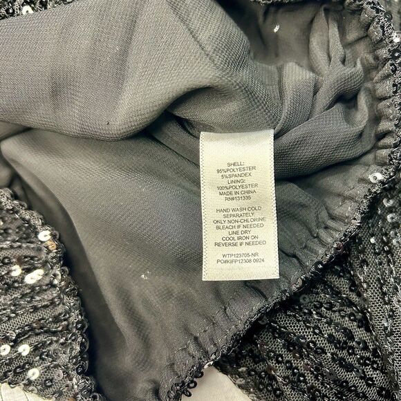 NWT Urban Social Black Sequined Top, Size XS, Holidays, New Year's, Party - Picture 4 of 4
